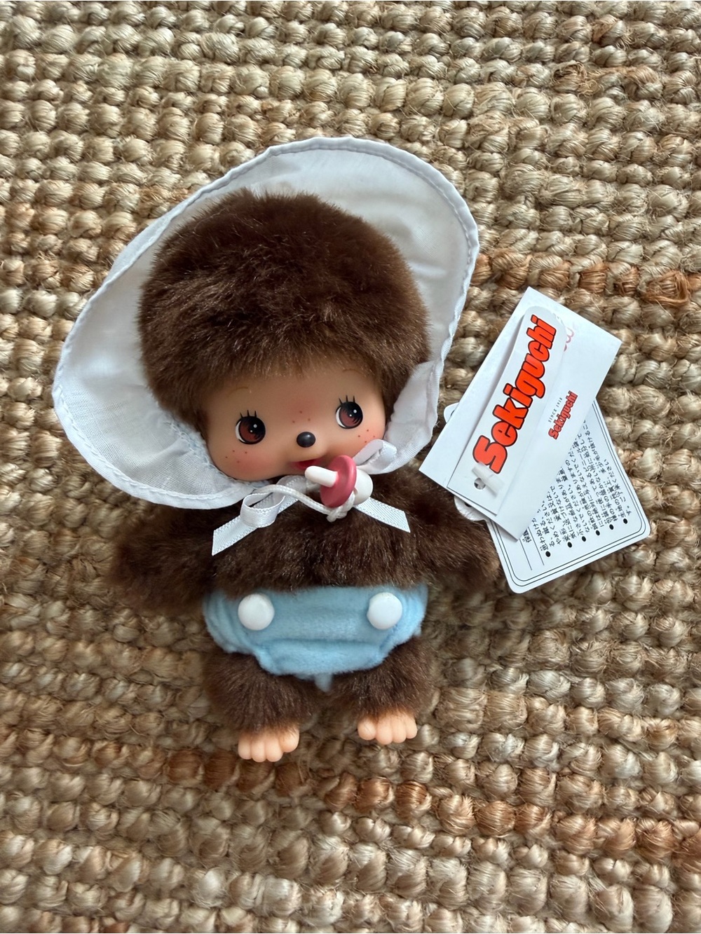 Monchhichi’s Bebichhichi Boy Baby Plush Doll Sekiguchi From Japan